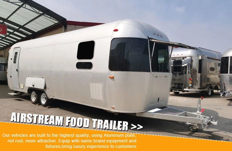 Oriental Shimao Aluminum Airstream 2022 Best Quality Mobile Food Truck Caravan Customzied with Free Design Logo