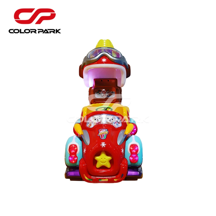 Colorful Park Coin Operated Carnival Games Kiddie Racing Game Bill to Token