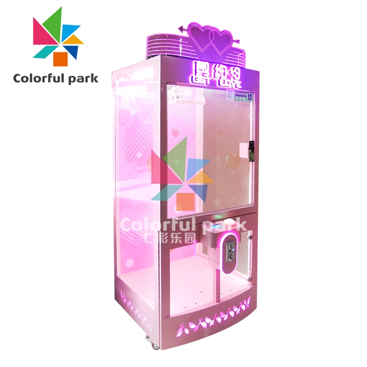 Colorful Park Coin Operated PP Tiger Toy Crane Claw Gift Machine Prize Claw Arcade Game Claw Machine Arcade